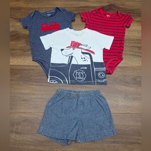 🚒Bundle of Baby Boy Fireman Firetruck Clothing SIZE: 12 Months🔥
